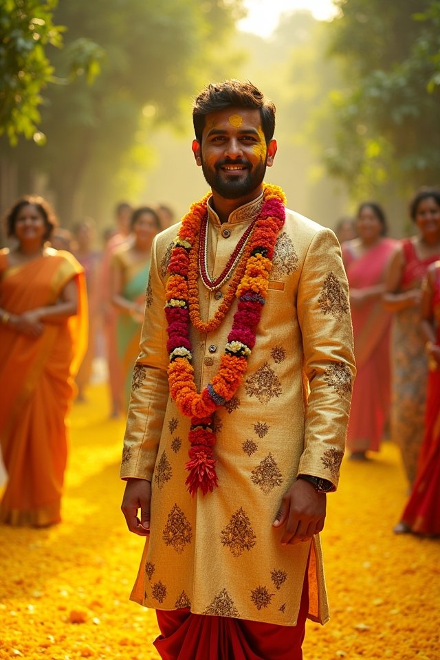 traditional attire modern accessories