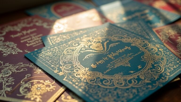 traditional illustrated wedding invitations