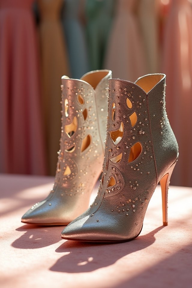 trendy ankle boots for prom