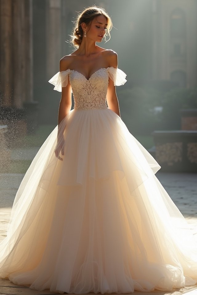 tulle ball gown elegance