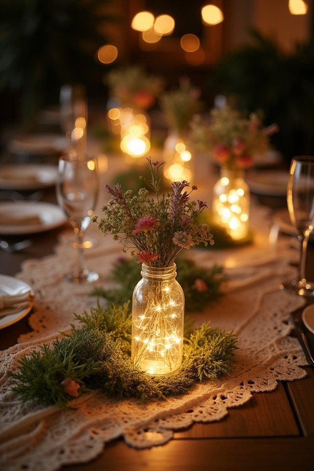 twinkling fairy lights jars