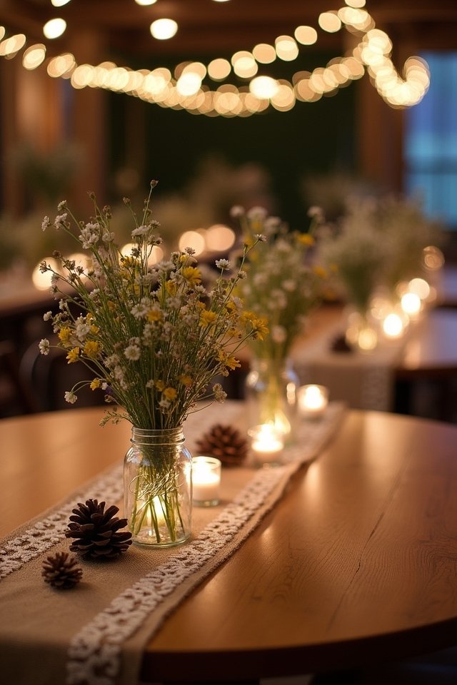 twinkling lights create ambiance