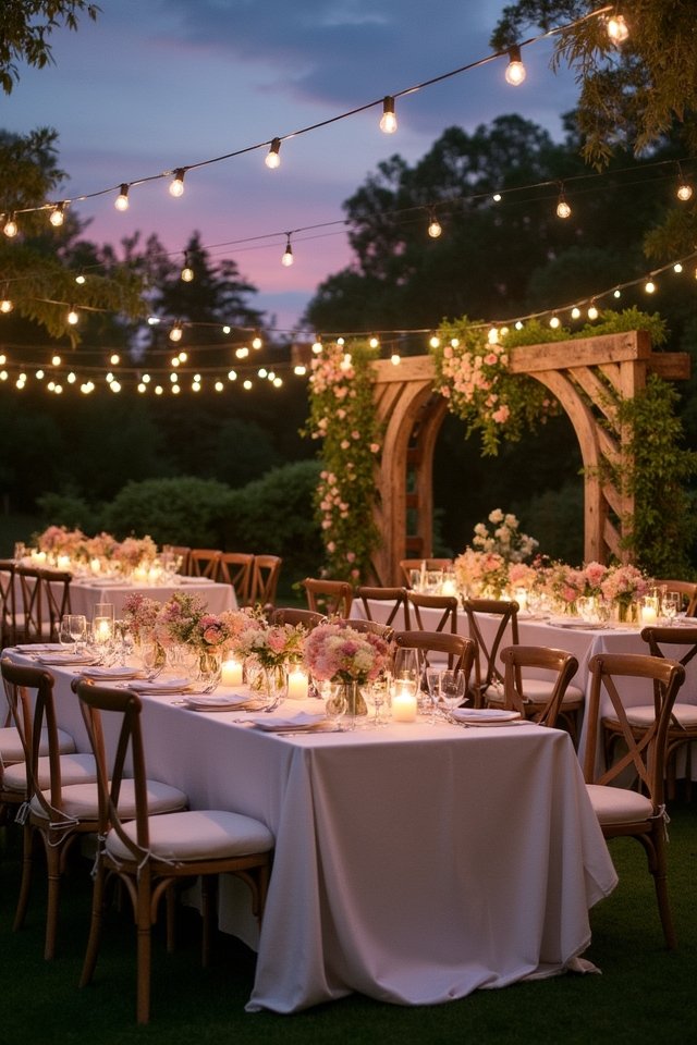 twinkling lights create romance