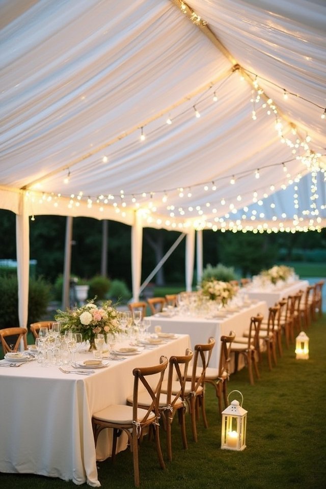 twinkling string lights ambiance