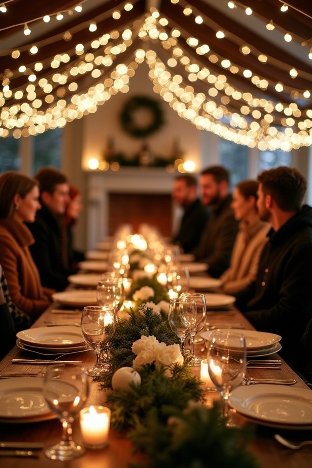 twinkling wedding fairy lights