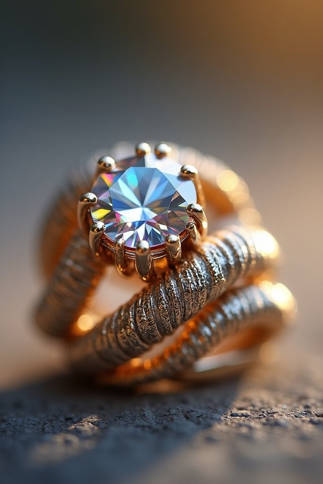 twisted band ring elegance