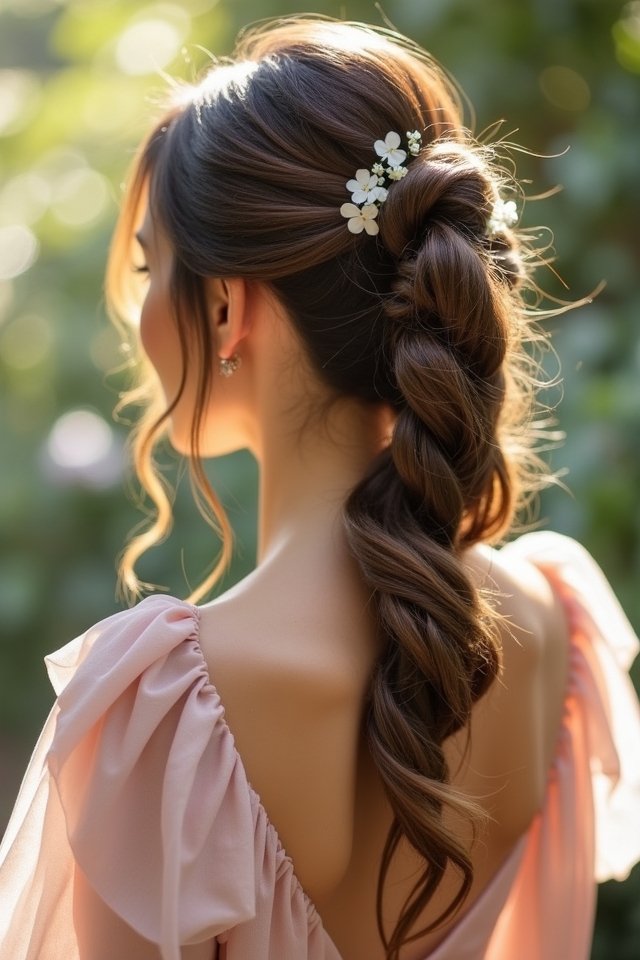 twisted high ponytail elegance