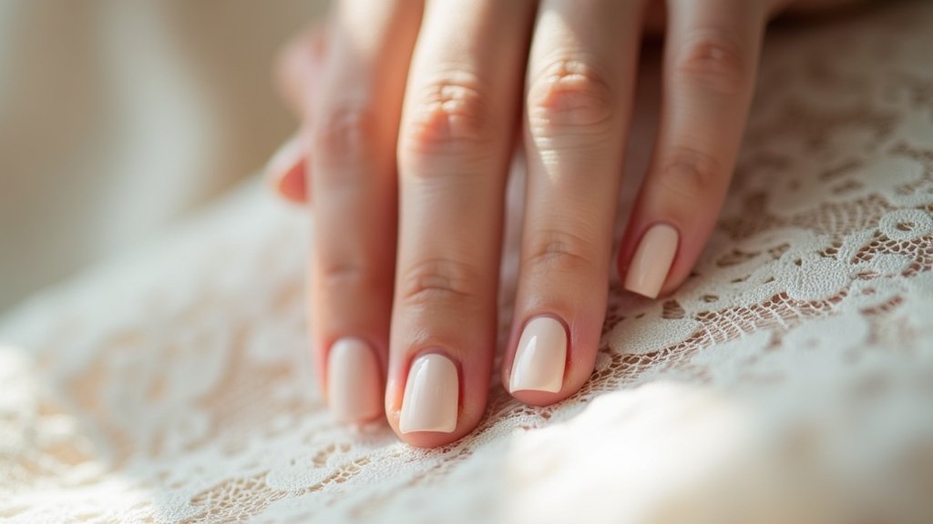understated bridal nail designs