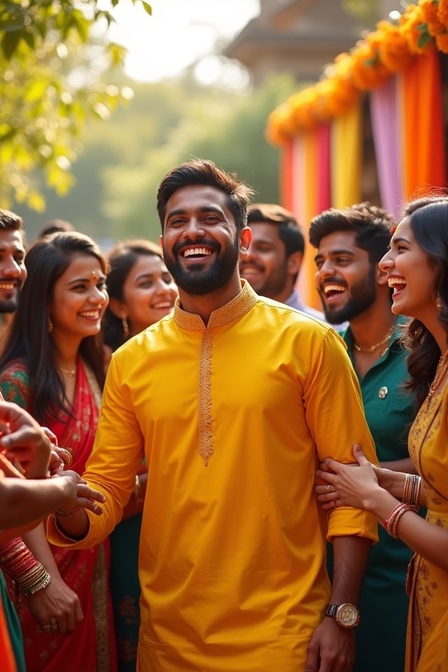 unforgettable haldi group moments