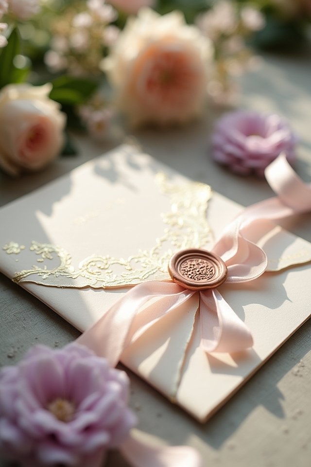 unique artistic wedding stationery