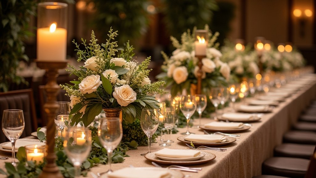 unique banquet table centerpieces