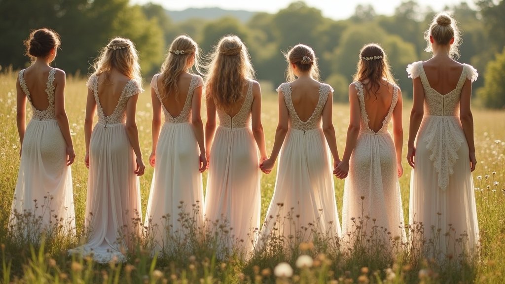 unique boho ethereal gowns