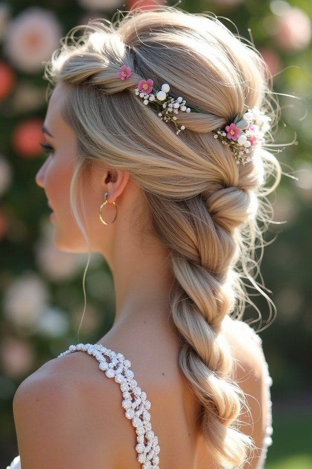unique charming fishtail updo