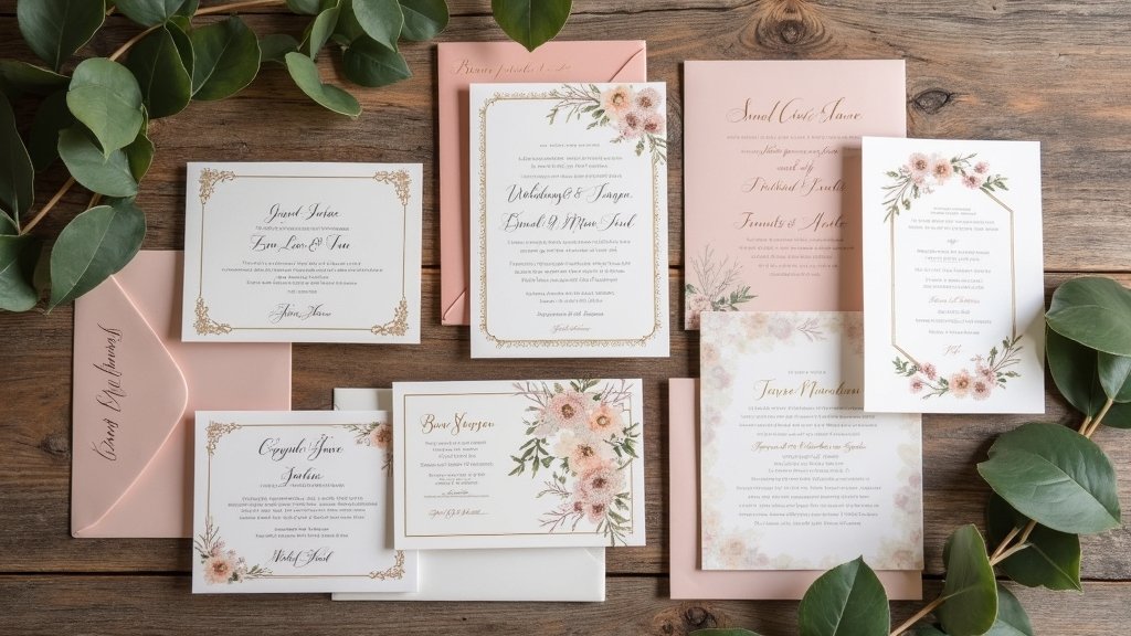 unique elegant wedding invitations