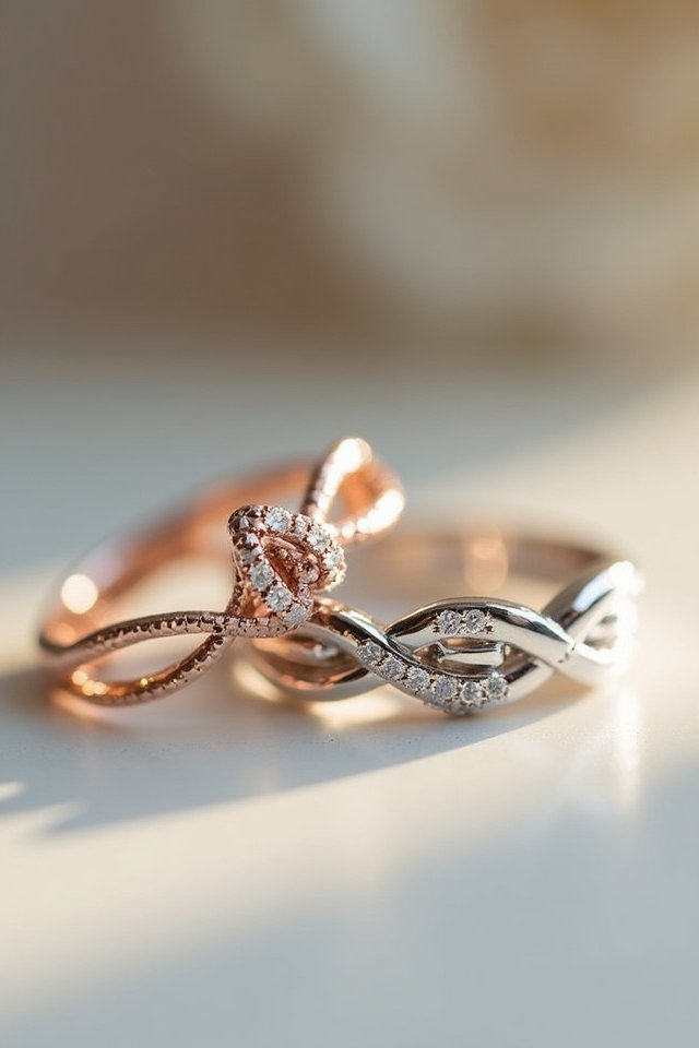 unique love story rings
