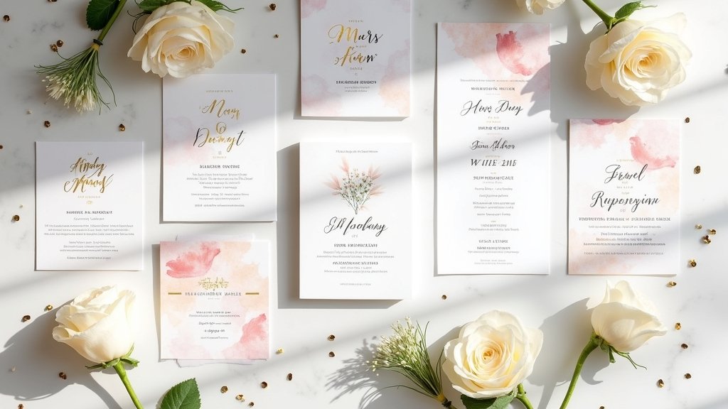 unique modern wedding invitations