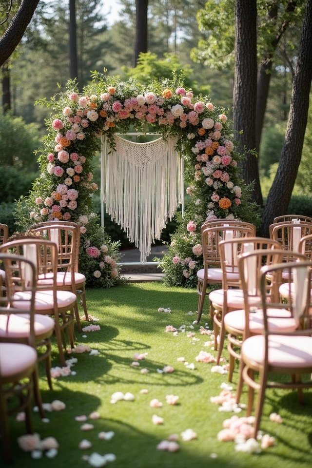 unique outdoor wedding seating