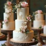 unique vintage boho cakes