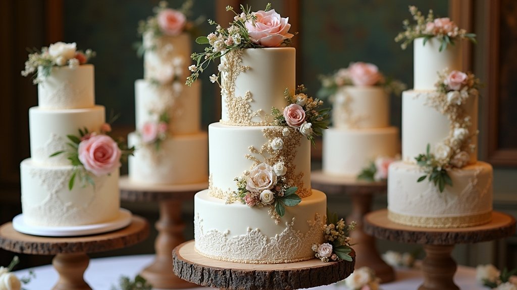 unique vintage boho cakes