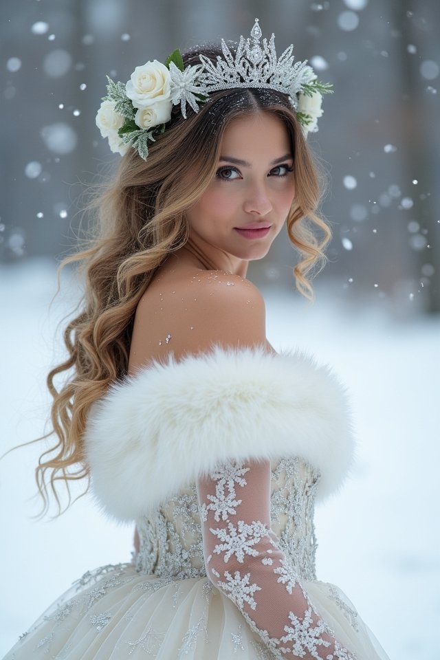 unique winter wedding attire