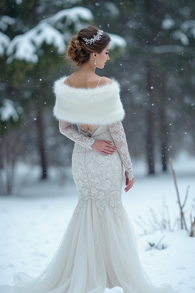 unique winter wedding styling