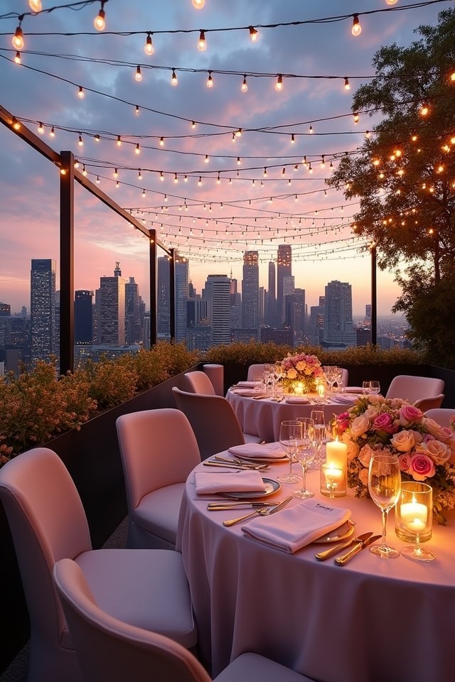 urban rooftop wedding bliss