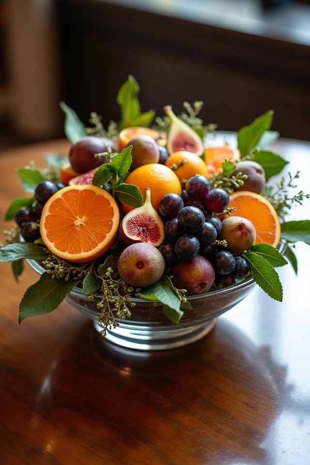 vibrant artistic fruit displays