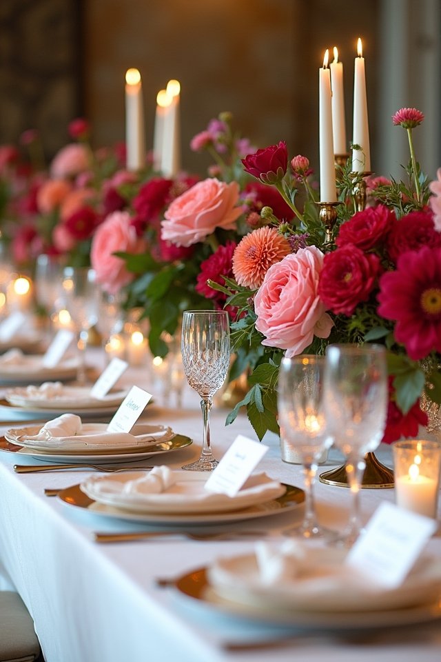vibrant artistic table decor