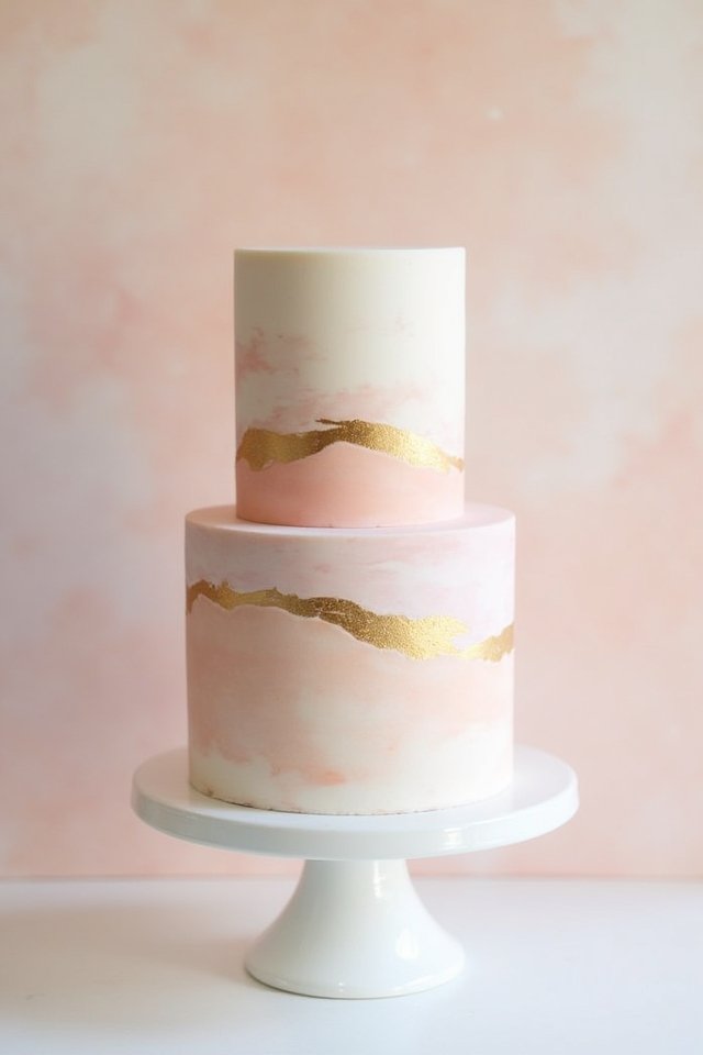 vibrant artistic wedding cake