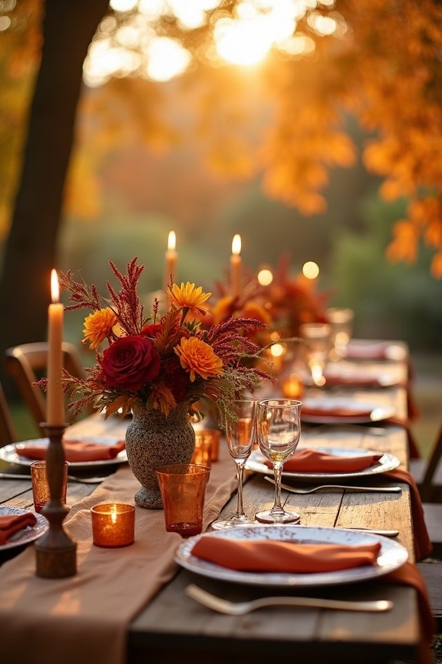 vibrant autumn floral arrangements