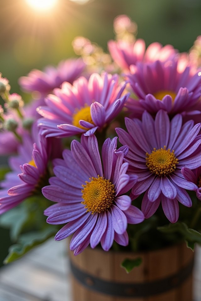 vibrant autumn wedding blooms