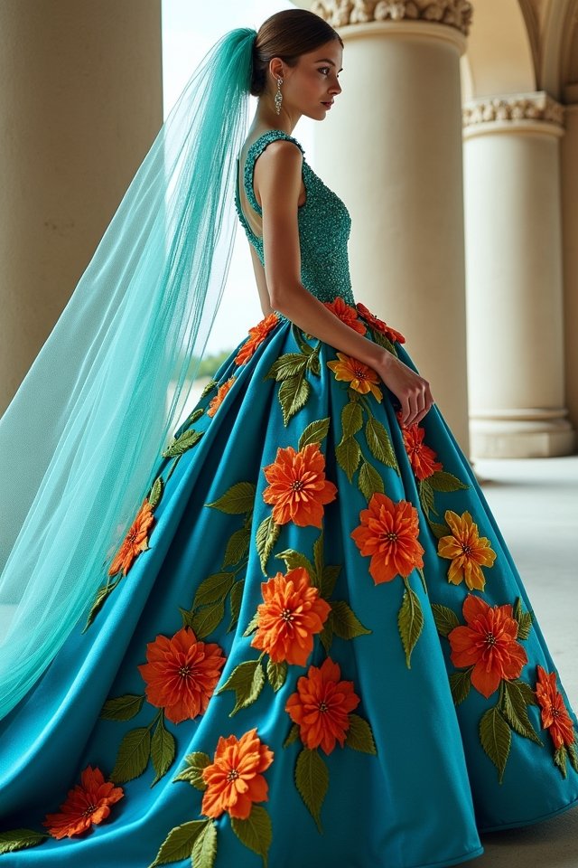 vibrant bold wedding colors