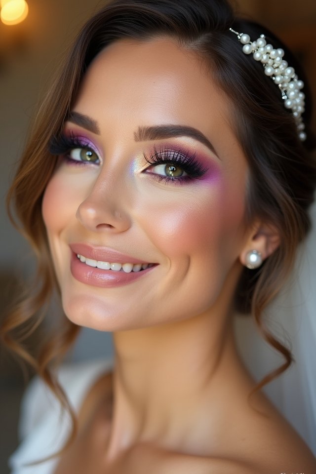 vibrant bridal eyeshadow ideas