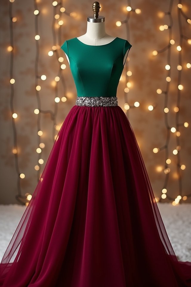 vibrant color blocked elegance