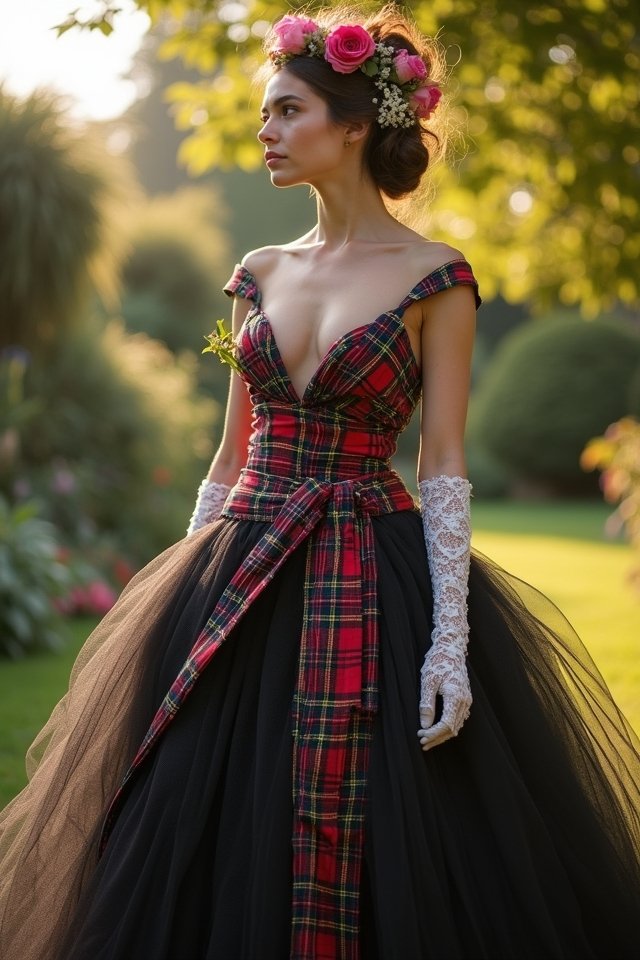 vibrant colored wedding gowns