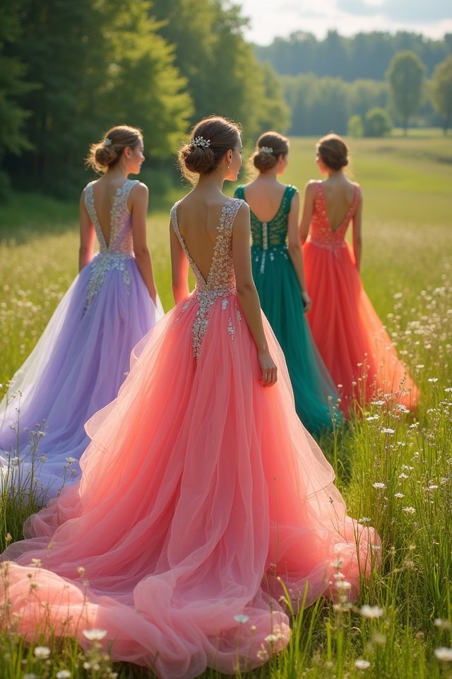vibrant colorful bridal attire