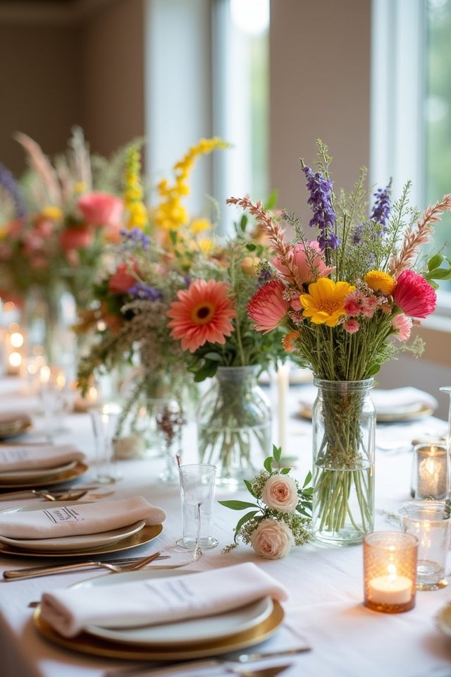 vibrant colorful wedding decor