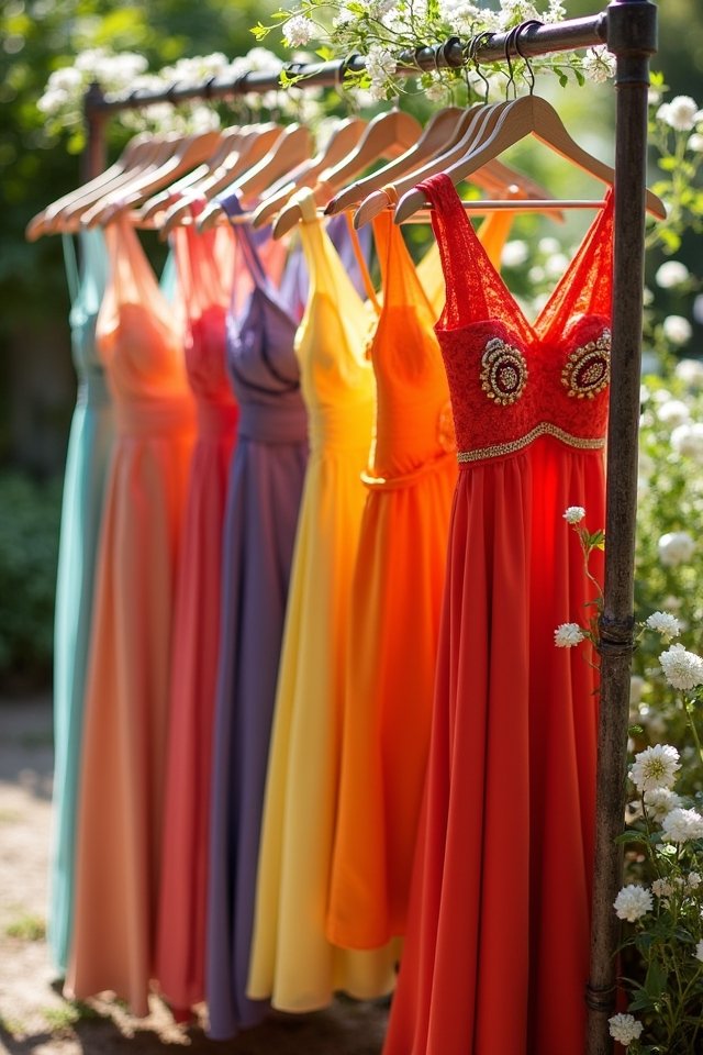 vibrant dresses bold accessories