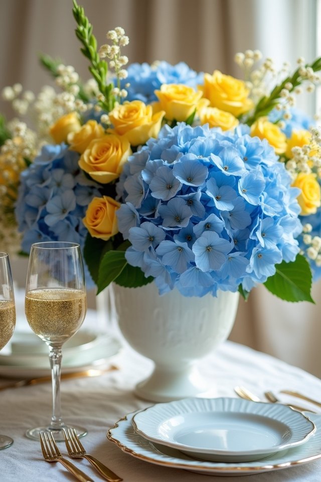 vibrant floral wedding arrangements
