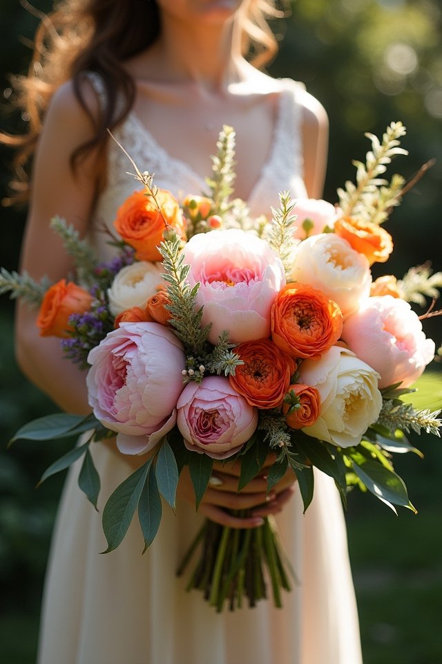 vibrant floral wedding bouquet