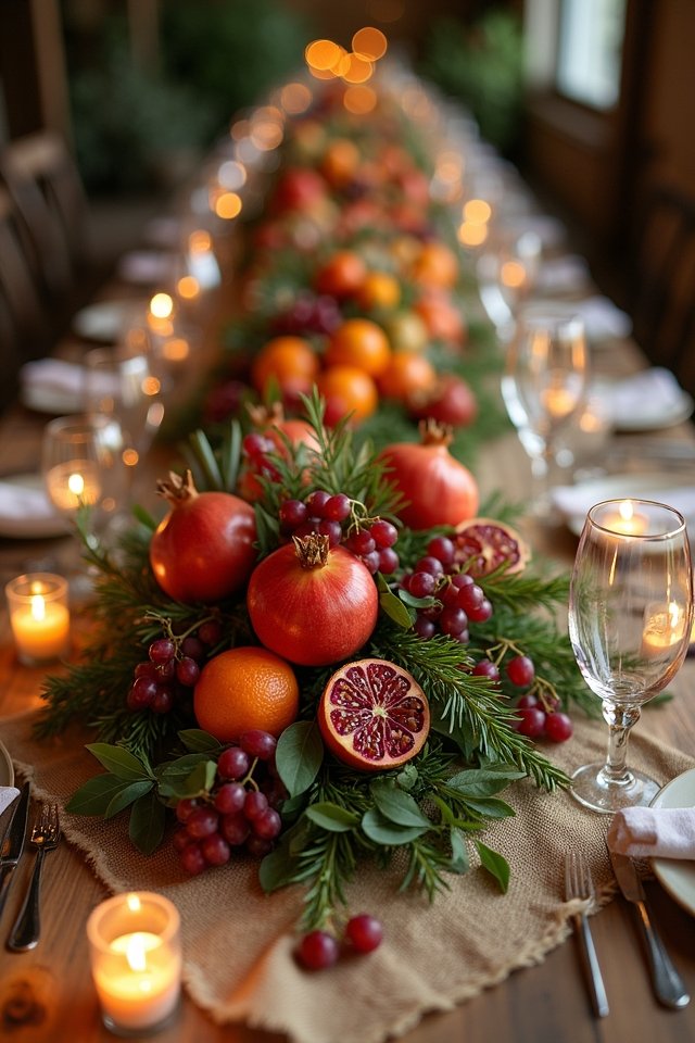vibrant fruit and herb displays