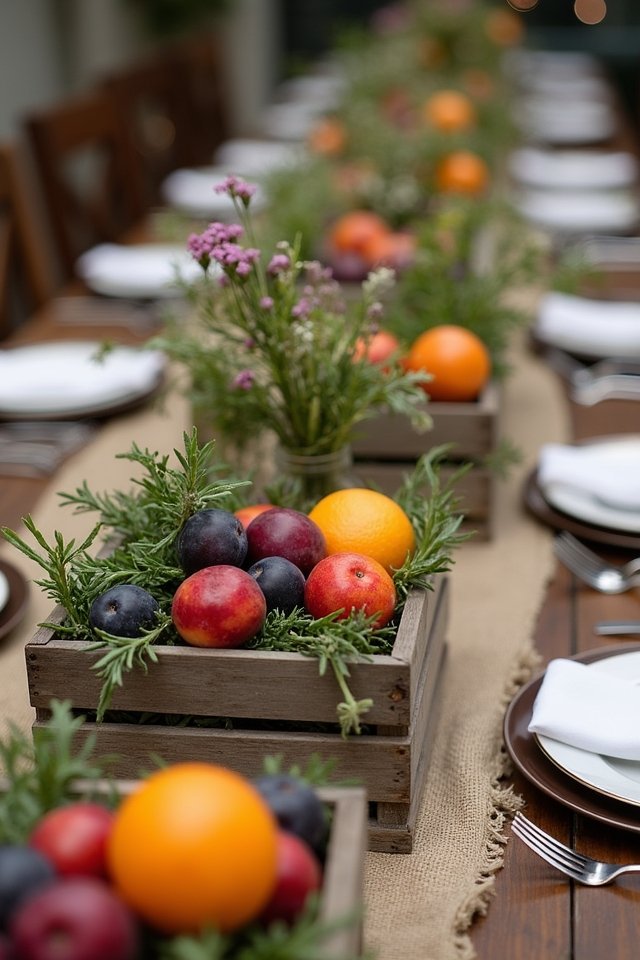 vibrant fruit and herbs