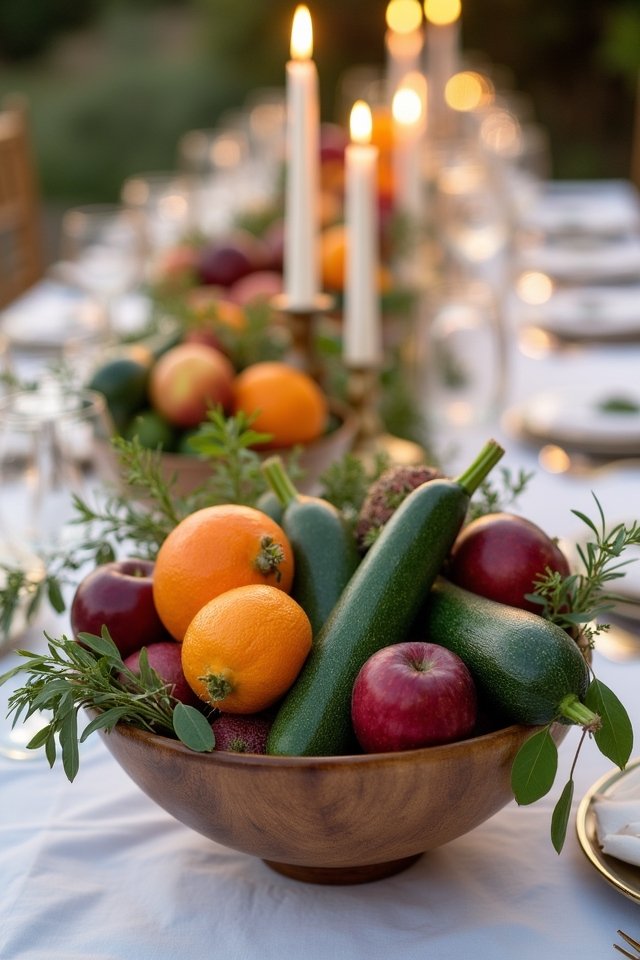 vibrant fruit and vegetable displays