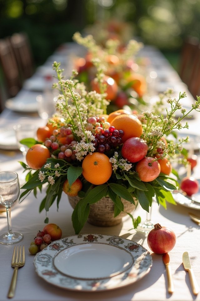 vibrant fruit centerpiece experience