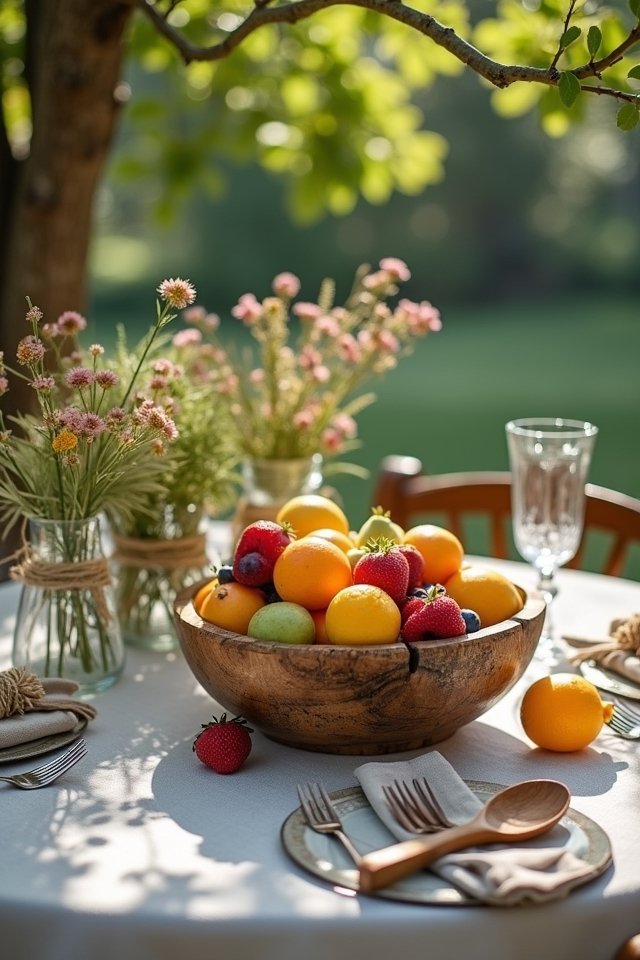 vibrant fruit wedding decor