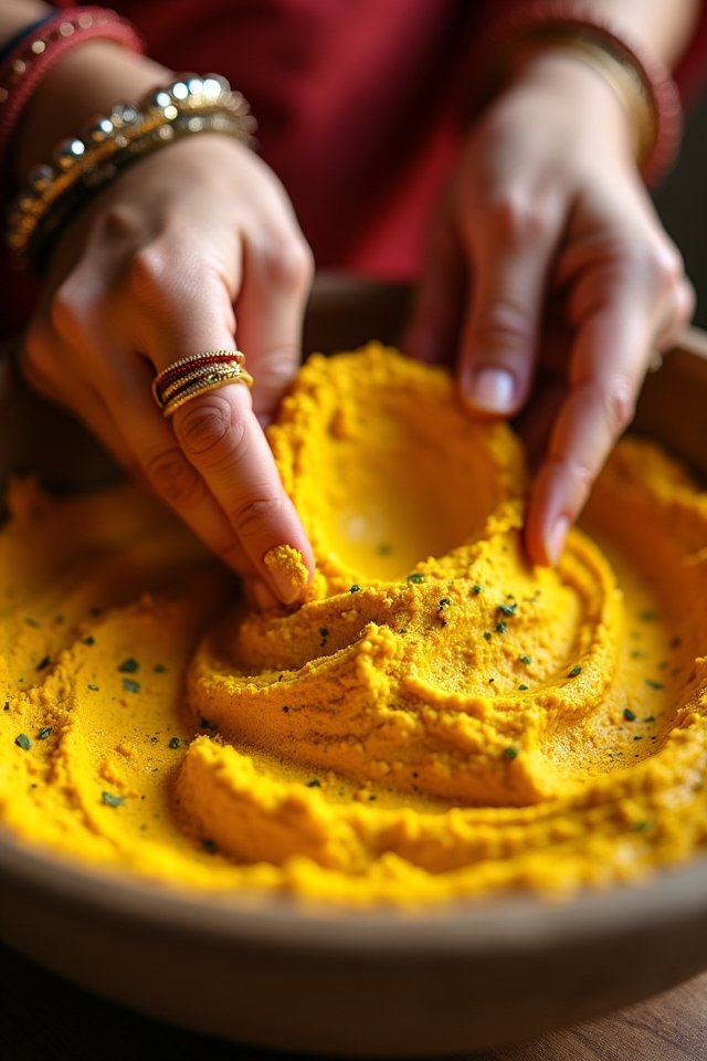 vibrant golden paste joy