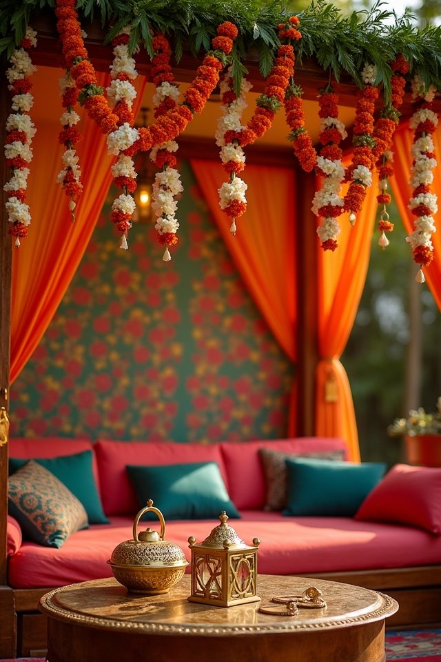 vibrant magical ceremony decor