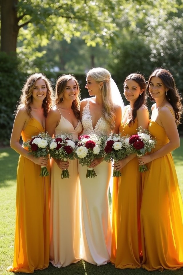 vibrant mustard yellow weddings