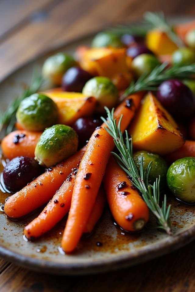 vibrant roast vegetable platter