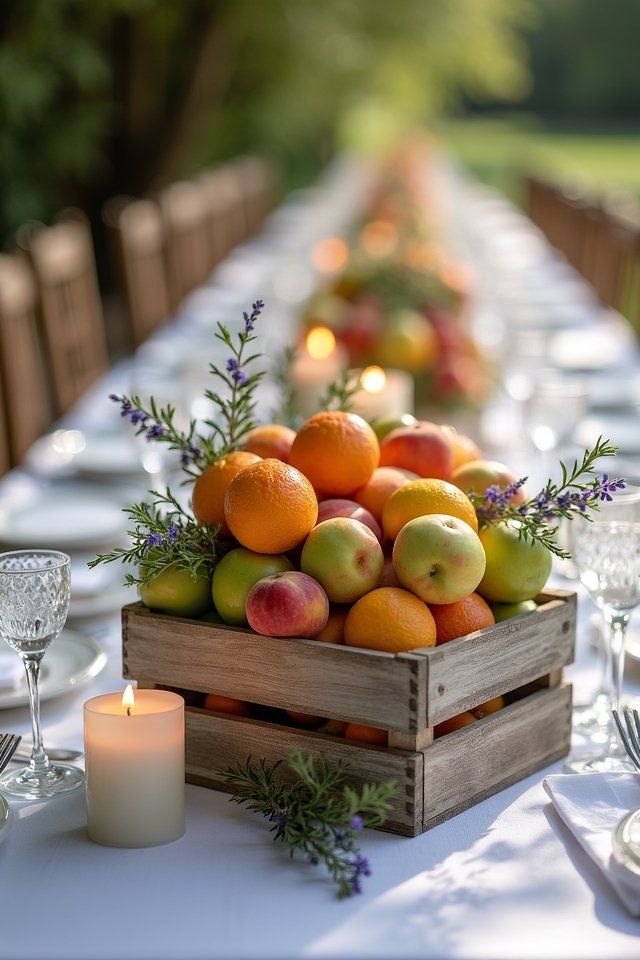 vibrant seasonal fruit displays